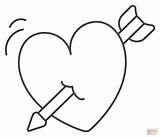 Heart With Arrow coloring Page  Free Printable Coloring Pages sketch template