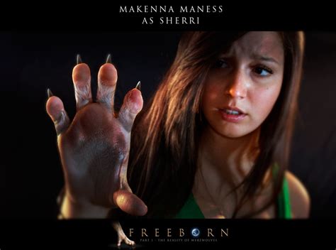 Makenna Maness as Sherri, Paw transformation! Freeborn play Vampire Diaries Werewolf Girl (16 ...