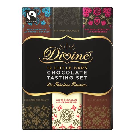 Divine Chocolate 12 Bar Tasting Set - 180g - Divine Chocolate