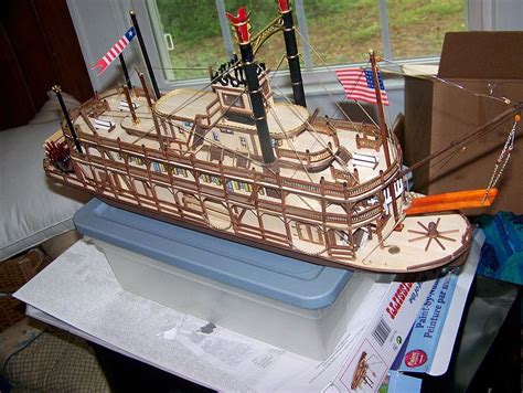 Latina 1/80 Mississippi Paddle Wheel Steam Boat Kit #20505 | Steam ...