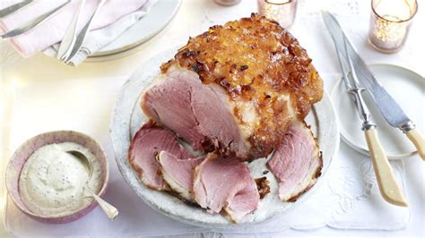 Slow cooked gammon with mustard sauce recipe - BBC Food