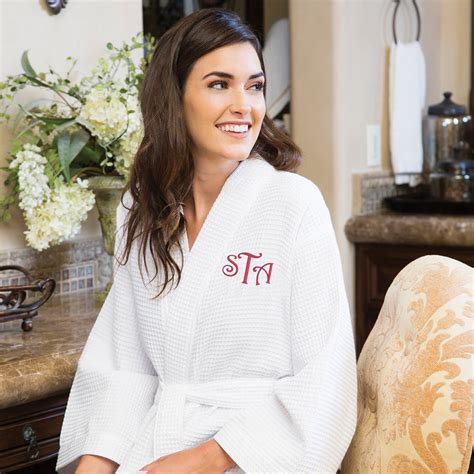 Monogrammed Waffle Weave Robe – Cotton Sisters