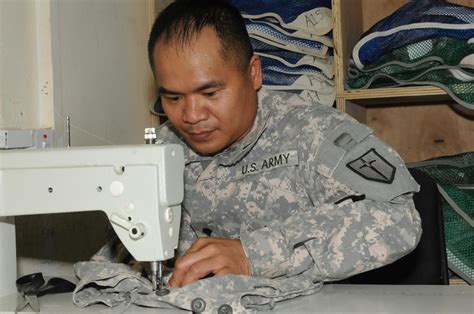 Quartermaster Soldiers keep service members' uniforms looking sharp ...