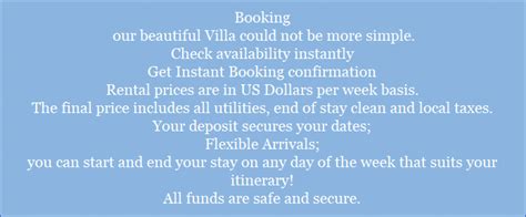 Florida Villa availability and booking