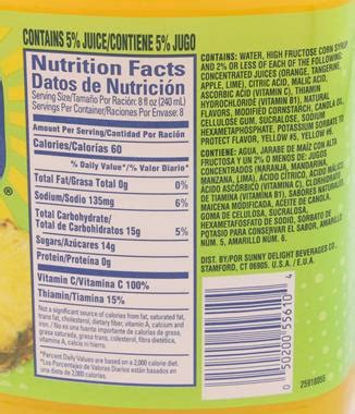 33 Sunny Delight Ingredients Label - Labels Database 2020