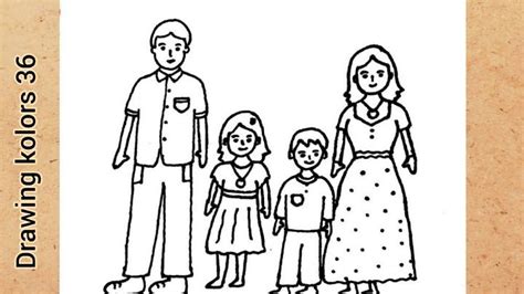 25 Easy Family Drawing Ideas - Cute Family Sketch and Art