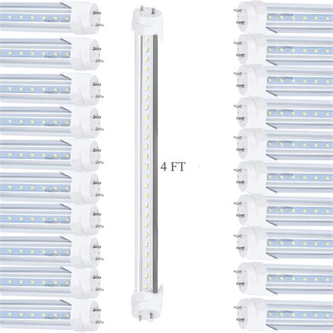 10-100 PACK T8 4 FT LED Tube 6000K 6500K 22W Fluorescent Replacement ...