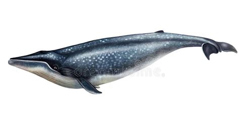 Realistic Drawing Blue Whale Stock Illustration - Illustration of dive, nature: 180144549