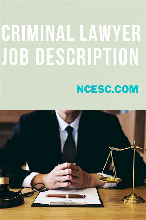 Criminal Lawyer Job Description – Discovering Employment Paths and ...