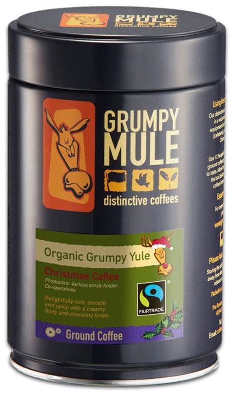 Grumpy Yule Christmas Tin 250g - Grumpy Mule | Christmas coffee, Yule, Coffee tin