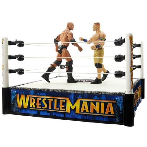 WWE WrestleMania The Rock vs John Cena Superstar Ring Bundle | Smyths ...