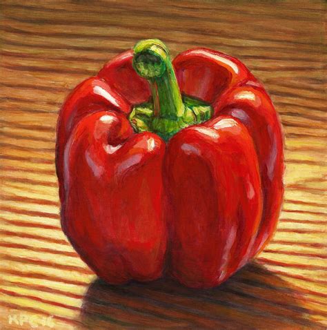 Red Pepper. 2016. Original Art by Kenneth P. Cobb. Oil Painting on ...