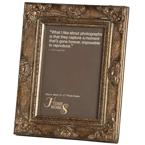 5x7 Antique Gold Gilded Photo Frame From Hill Interiors