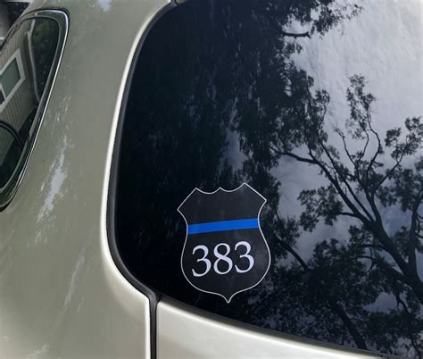 Police Decals Police Badge Blue Line Decal Police Badge | Etsy