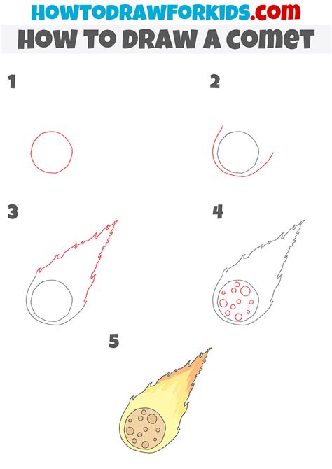 How to Draw a Comet - Easy Drawing Tutorial For Kids