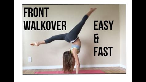 How to do a FRONT WALKOVER (SIMPLE, FAST, AND EASY) - YouTube