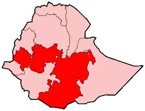 Ethiopia Oromia - MapSof.net