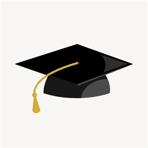 Graduation cap sticker, stationery illustration | Free Vector - rawpixel