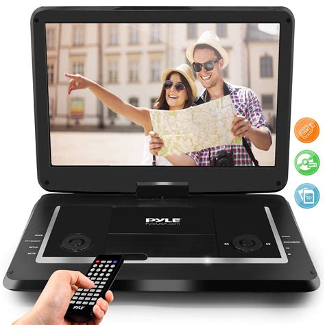 Pyle 17.9” Portable DVD Player, With 15.6 Inch Swivel Adjustable ...