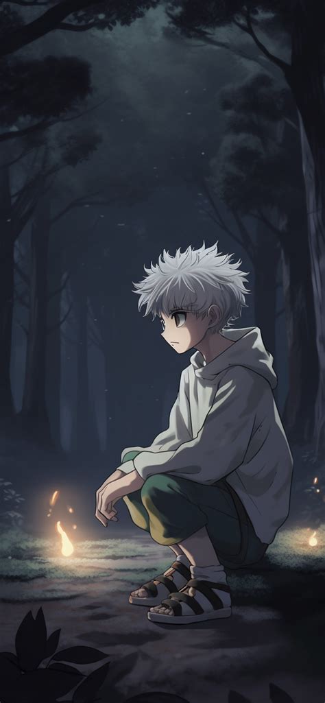 Hunter X Hunter Killua in Forest Dark Wallpapers - Killua Wallpaper