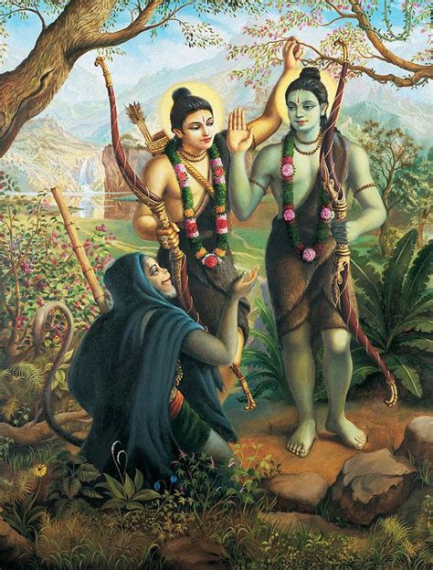 Hanuman meeting Ram and Laxman Art Print by Vrindavan Das | Hanuman ...