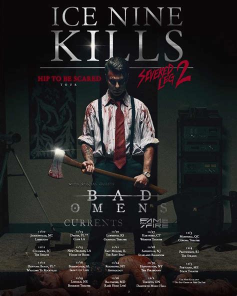 Ice Nine Kills, Bad Omens, Currents, Fame On Fire tour | NextMosh