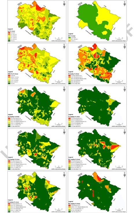 Q12 Spatial distribution maps of soil properties. SOC, soil organic ...