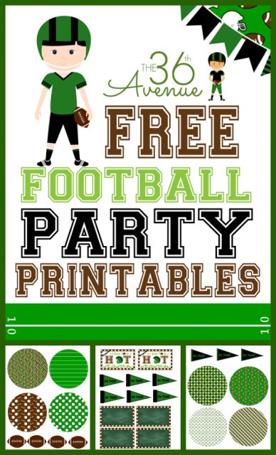 Football Party Printables | The 36th AVENUE