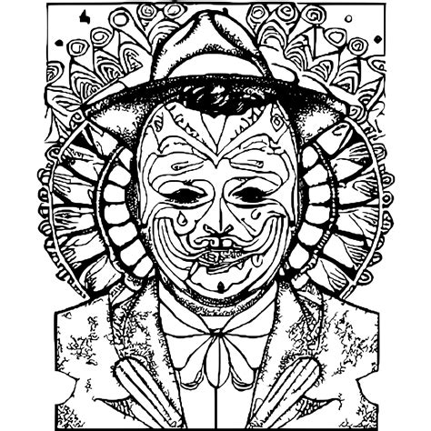 John Wayne Gacy Coloring Page · Creative Fabrica