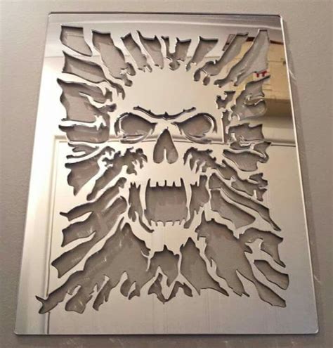 These days, dads are doing it better | Skull stencil, Skull furniture, Skull decor