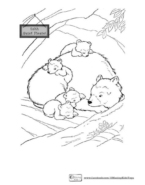 Brown bear habitat coloring pages