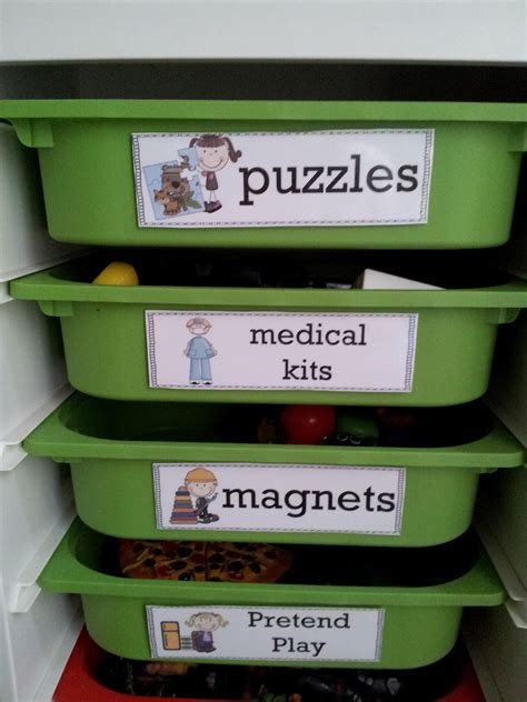 The Crazy Pre-K Classroom: Free classroom bin labels!