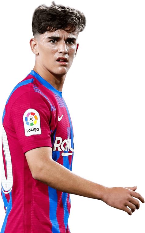 Gavi Barcelona football render - FootyRenders