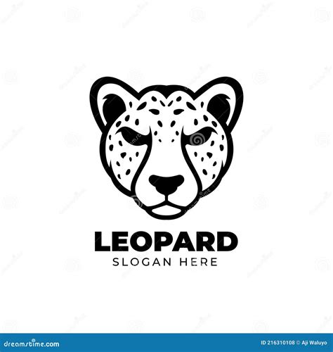 Black Leopard Logo Vector Illustration | CartoonDealer.com #216310108