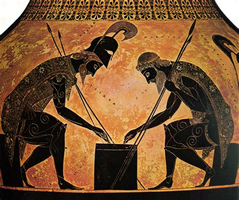 Greek Art & Architecture: Archaic Black-Figure Pottery: Exekias, Achilles and Ajax