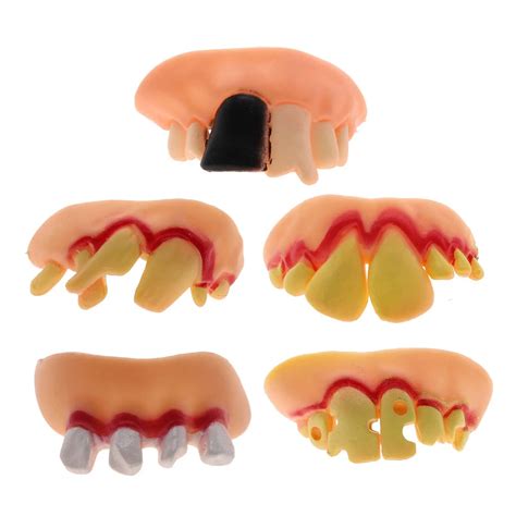 5 Style New Ugly Funny Goofy Gag Fake False Teeth Dentures for Costume Halloween Party-in Gags ...