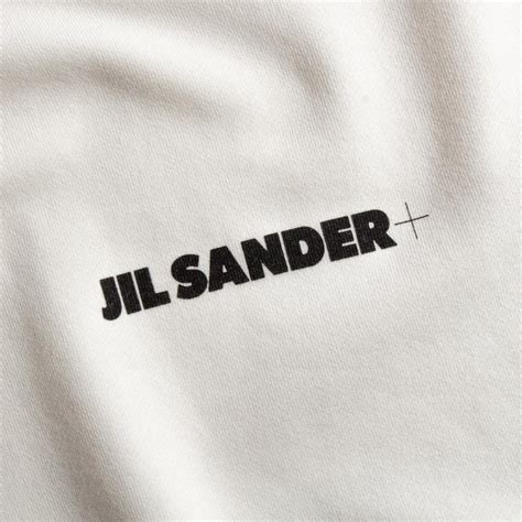 Jil Sander Logo Print Sweatshirt in Natural for Men - Lyst