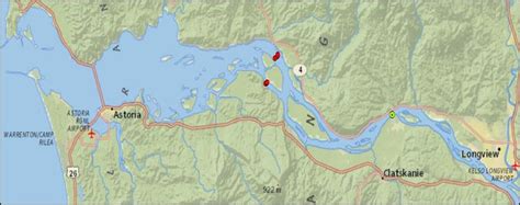 Map of lower Columbia River with mainstem transect sampling stations... | Download Scientific ...