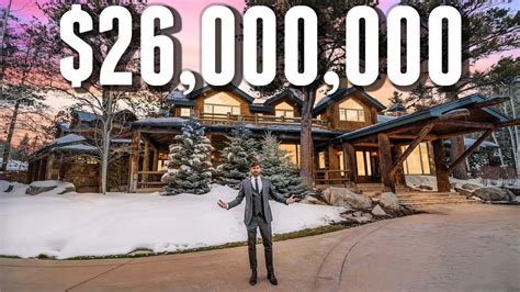 Touring a $25,950,000 LUXURY Log Cabin MANSION :: GentNews