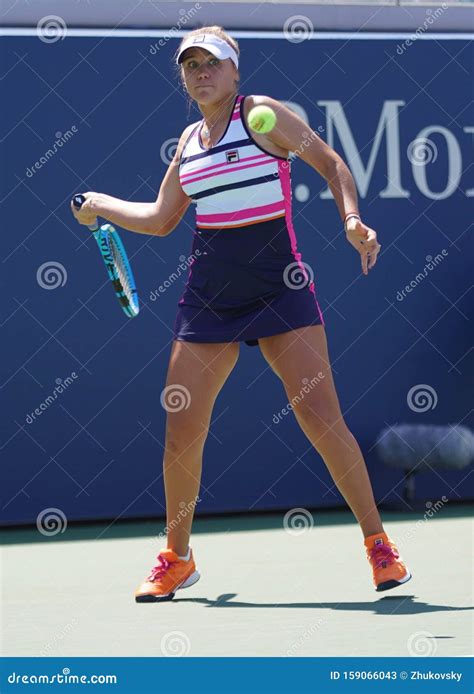 Professional Tennis Player Sofia Kenin of USA in Action during the 2019 ...