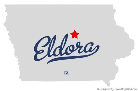 Map of Eldora, IA, Iowa