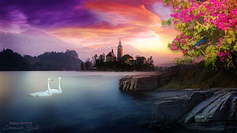 ArtStation - Swan Lake - Wallpaper