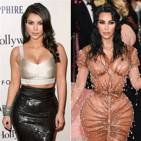 Kim Kardashian Before And After - BuzzPopDaily Then And Now