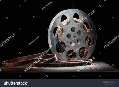 35 Film Reel On A Black Background Stock Photo 326733839 : Shutterstock