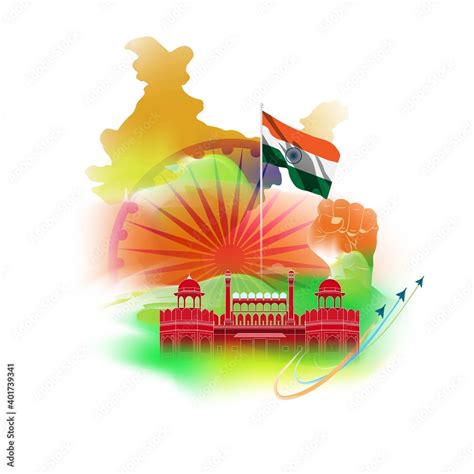 Indian Patriotic concept banner with abstract tricolor background ...