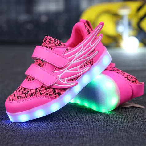 Aliexpress.com : Buy Children Shoes With Light Boys&Girls Casual LED Shoes For Kids USB Charging ...