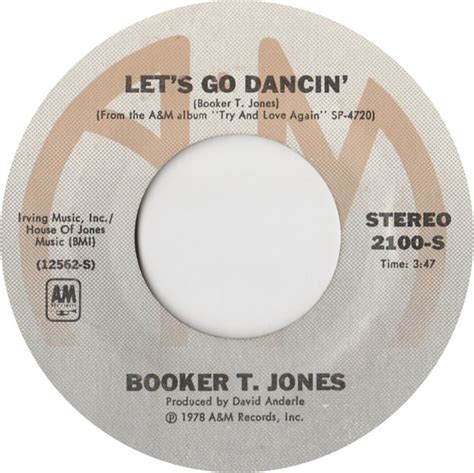 Booker T. Jones – Let's Go Dancin' (1978, Pitman Pressing, Vinyl) - Discogs