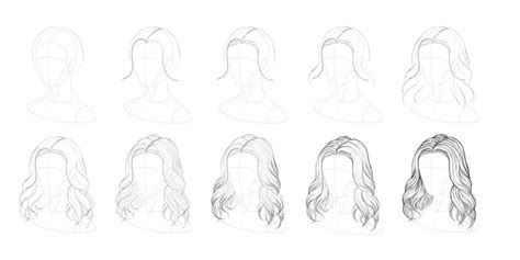 Tutorial - How to Draw Wavy Hair by tashamille on DeviantArt