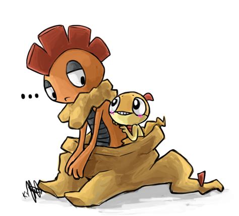 Art Trade: Scraggy + Scrafty by ky-nim on DeviantArt