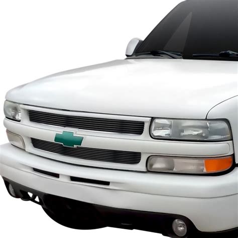 APG® - Chevy Silverado 2000 2-Pc Black Horizontal Billet Grille